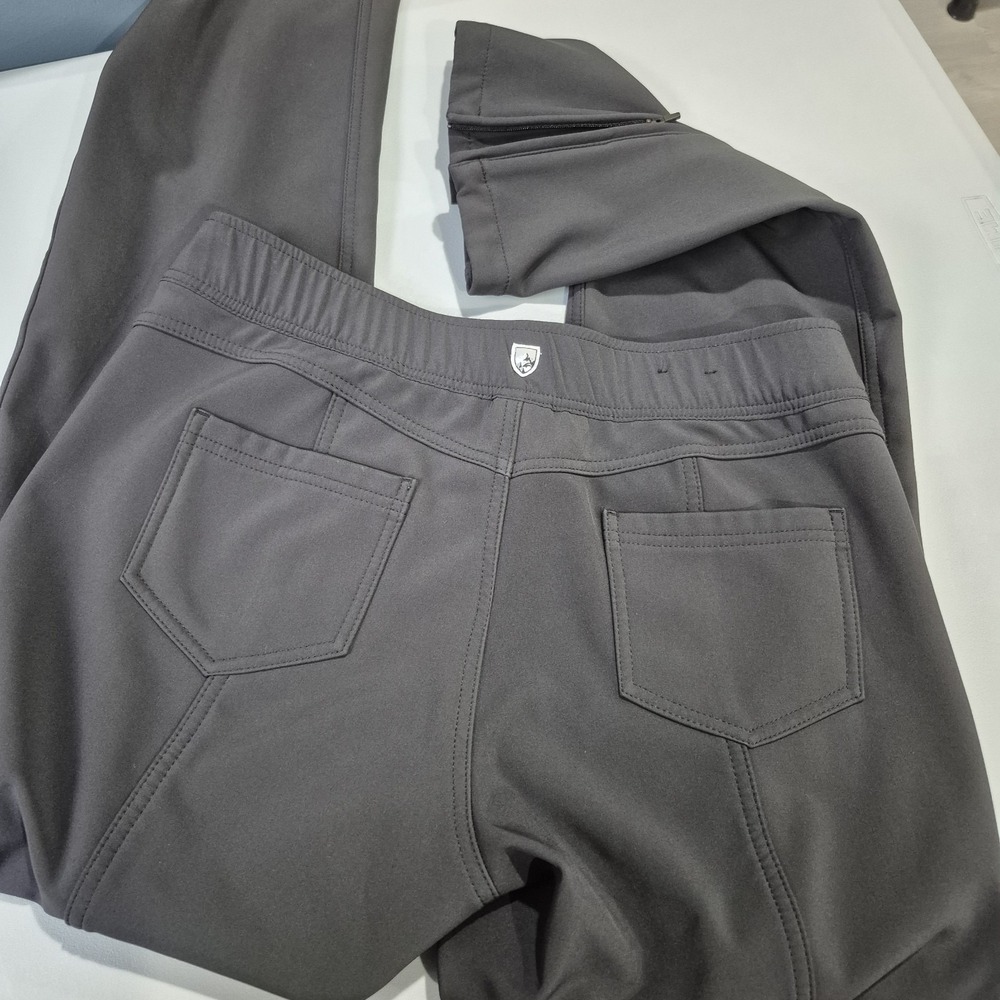 Kuhl Pants Womens 10 Black Frost Softshell Fleece Lined Technical Hiking Winter
